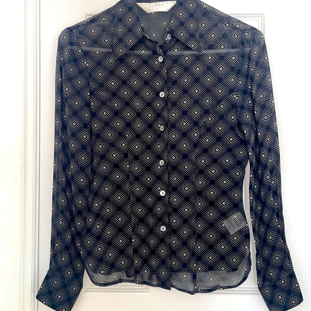 Max Studio sheer shirt, size XS